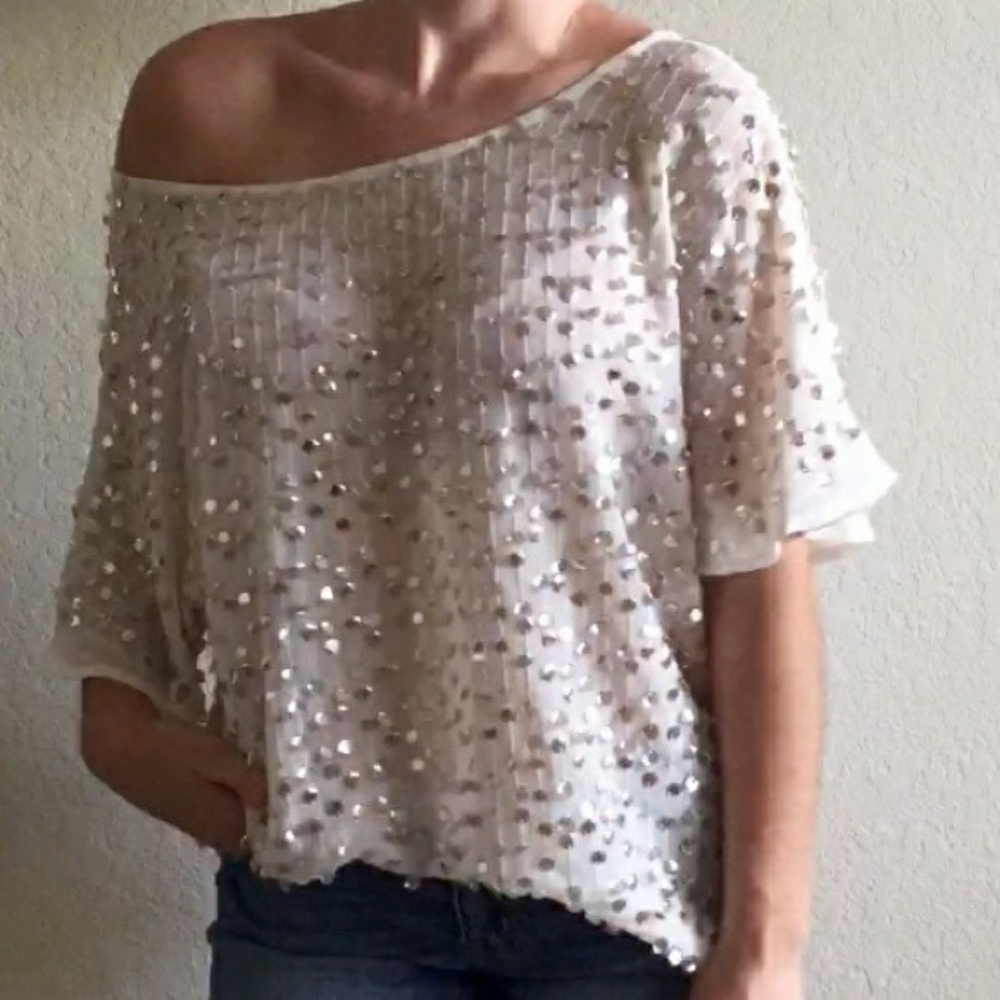 🌺JLO Sequin Top